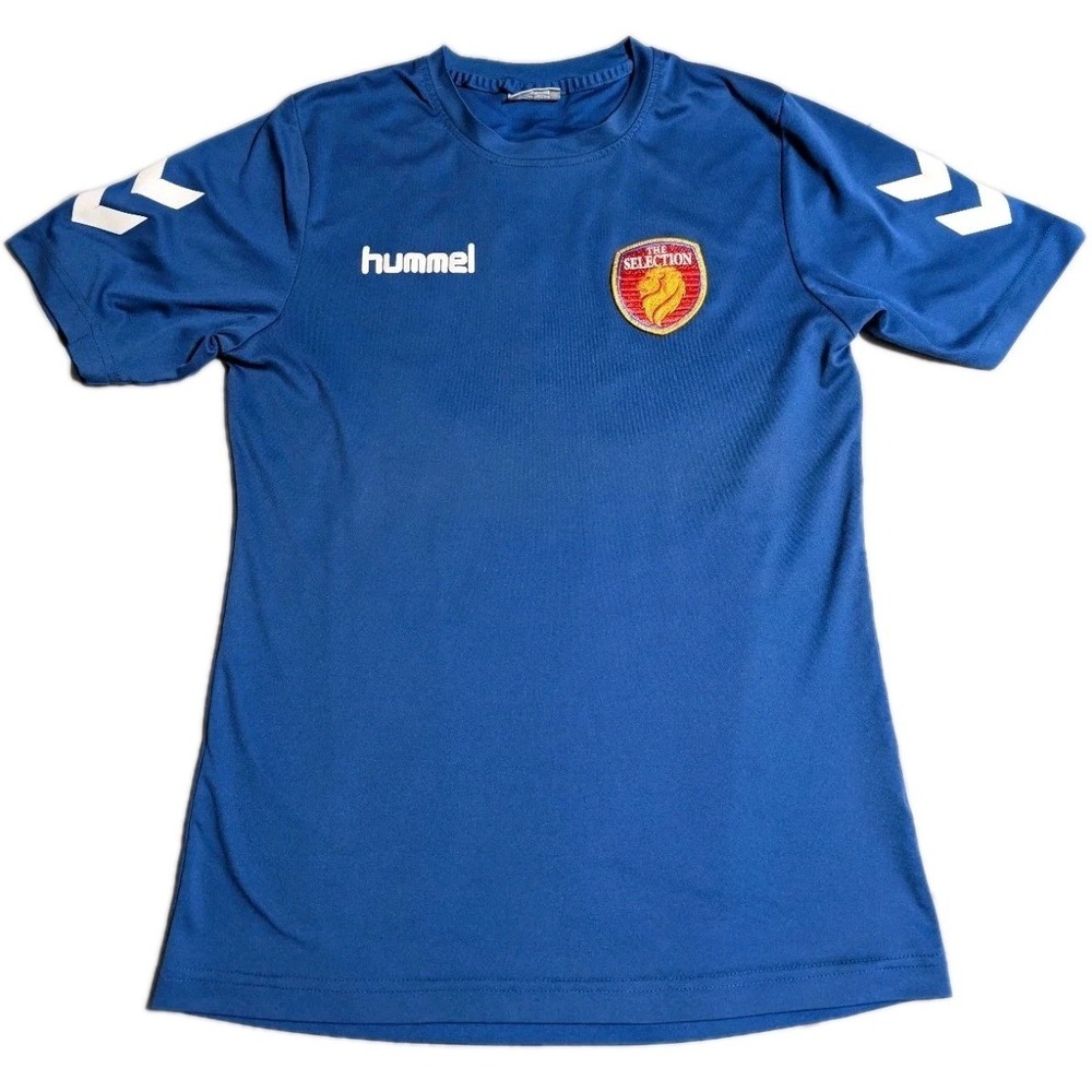 Hummel Soccer Jersey Mens Small Blue The Selection #10 Athletic‎ Training Shirt